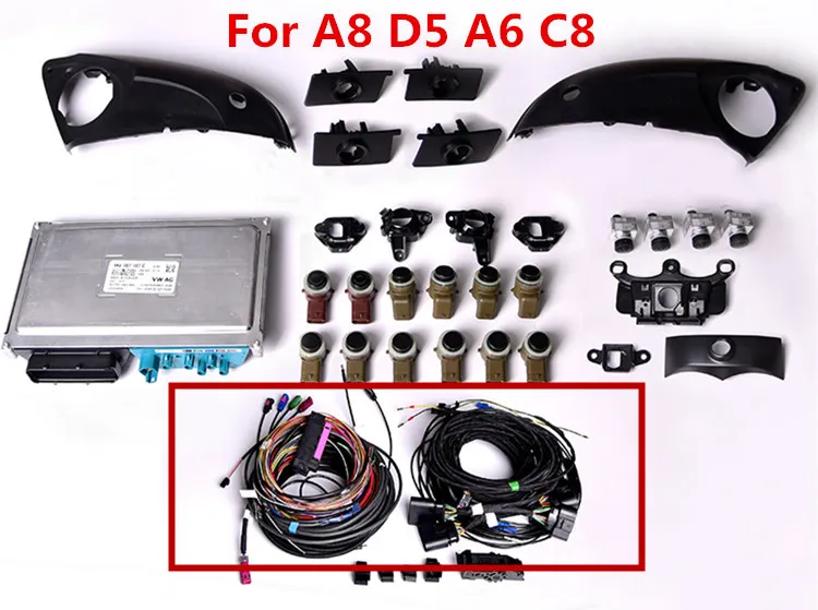 For A8 D5 A6 C8 Для Audi A6 A8 C7 панорамный Реверсивный кабель камеры - Цвет: For A8 D5 A6 C8