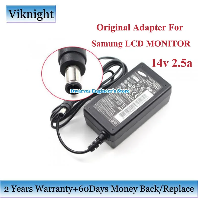 Оригинальный адаптер питания для ЖК монитора SAMSUNG LS27D360 E227454 A3514 DHS A3514_DPN SA300 14 в 2 5 А