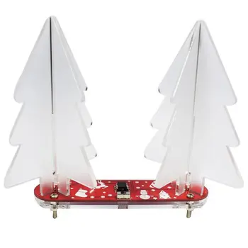 

Led Christmas Tree E-Learning Kit Full Color Led Light 3D Christmas Tree Seven Kinds Of Changing Effect