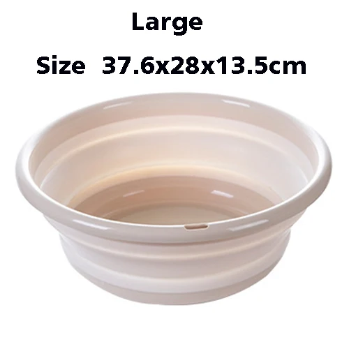 Large Beige Портативный складное ведро складной бассейна туризма складные столы и стулья для ведро рыбалка продвижение кемпинг ведро для мойки автомобилей открытый кемпинг - Цвет: Large Beige