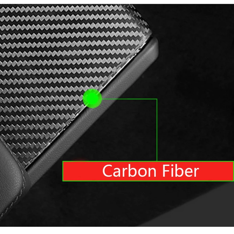 Carbon Fiber Armrest Panel Trim Cover | Tesla Model S & X