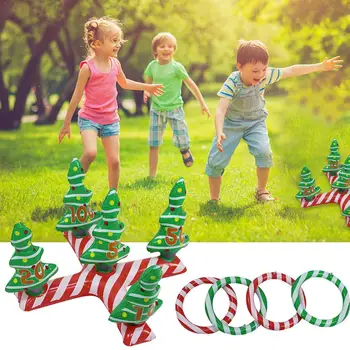 

Ring Toss Game Inflatable Christmas Tree Toss Games With 4 Plastic Ring Toss Inflatable Ring Throwing Toy Puzzle Game In Stock