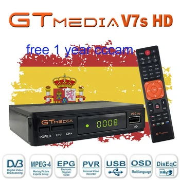 

Spain DVB-S2 gtmedia V7 hd With USB WIFI FTA TV Receiver freesat v7s hd by freesat Support Europe Spain cline Network Sharing tv