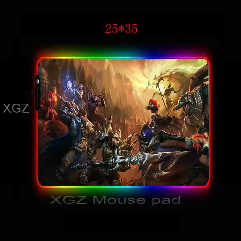  XGZ Hot Gaming RGB Large Mouse Pad Player Mat Computer Led Backlit XXL Mause Keyboard Table for DOT