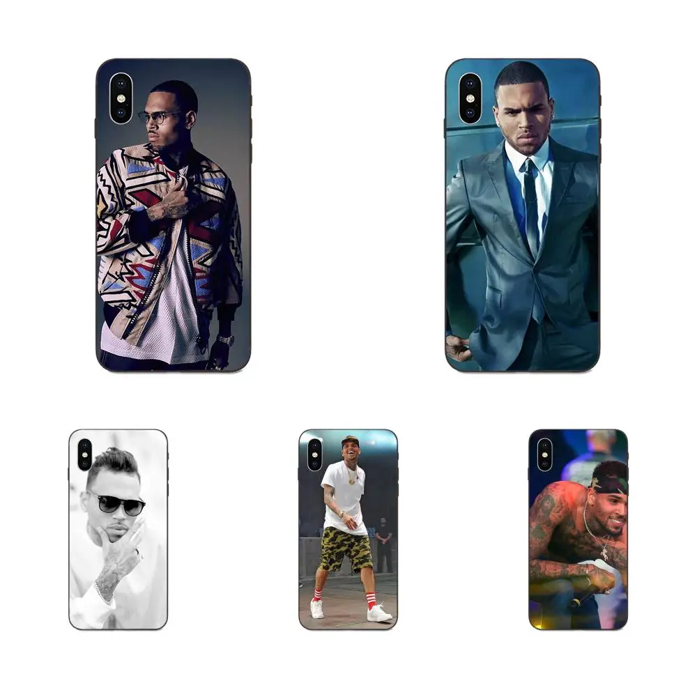 Team Breezy силиконовый чехол для телефона с изображением Криса коричневого Galaxy A8 A9 Star