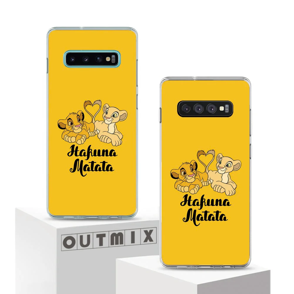 

The Lion King Best Coque Shell Luxury Phone Case For Samsung Galaxy A8 A9 2018 S7 Egde S10e Note 8 9 S8 S9 S10 Plus