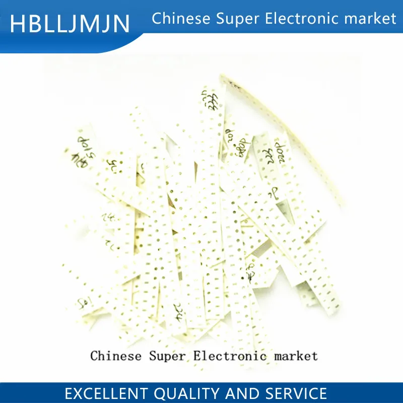 36 valeurs 720Pcs 0603 SMD Condensateur Assortiment 1PF-10UF échantillons électronique À faire soi-même K2S8