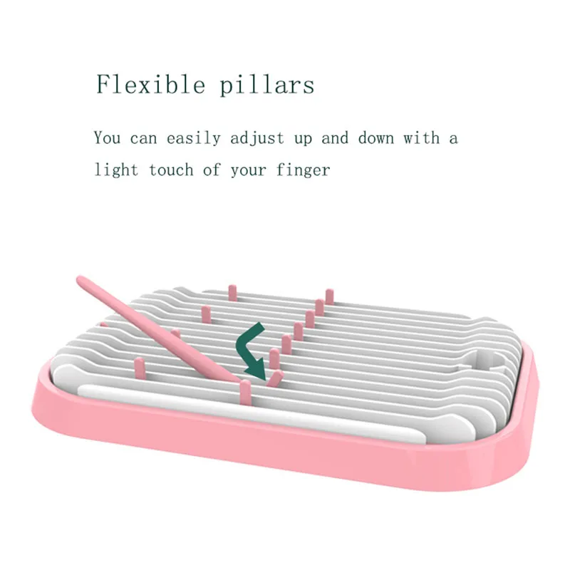 Baby bottle drying rack Foldable portable milk dryer