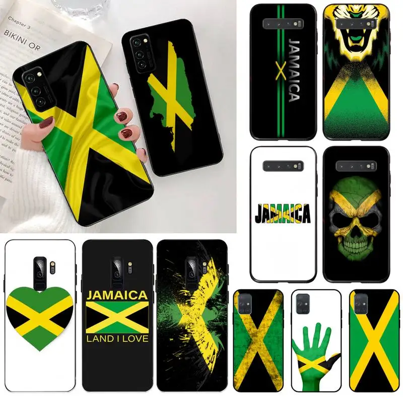 CUTEWANAN Jamaica Jamaican Flag Customer Phone Case for Samsung S20