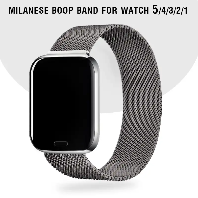 40mm space black milanese loop