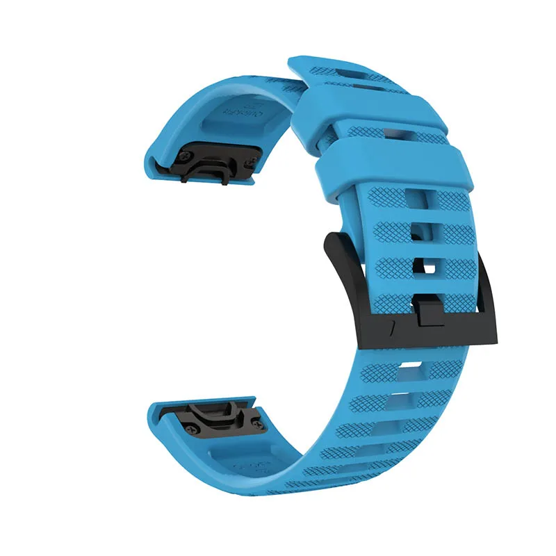 Blue 22 мм легко подходит для Garmin Fenix 6 Pro наручный ремешок для Garmin Forerunner 935/945 Fenix 5/5 Plus быстросъемные силиконовые ремни - Цвет: Blue