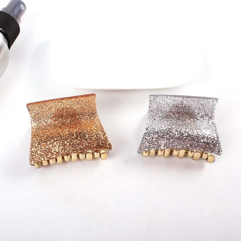 

Trend Hair Claw Acrylic Hair Clips Glitter Shiny Fashion Hair Clamp Ponytail