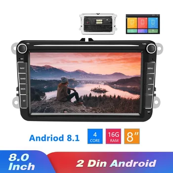 

2Din 8'' Android Car MP5 Multimedia Universal Video Player RAM1G ROM16G GPS Car Radio Auto Radio Stereo Audio For Skoda/VW