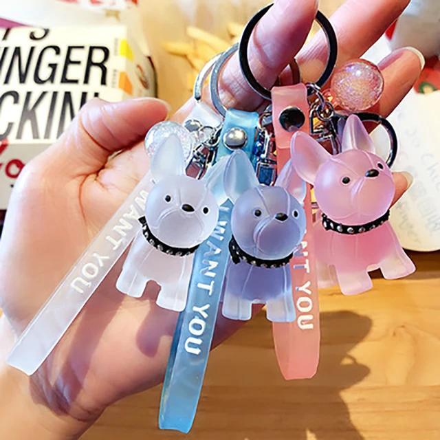 New Fashion Trend Bulldog Key Chain Men's Car Key Chain Pendant Couple Bag  Ornament Key Ring Jewelry Small Gift Wholesale - AliExpress
