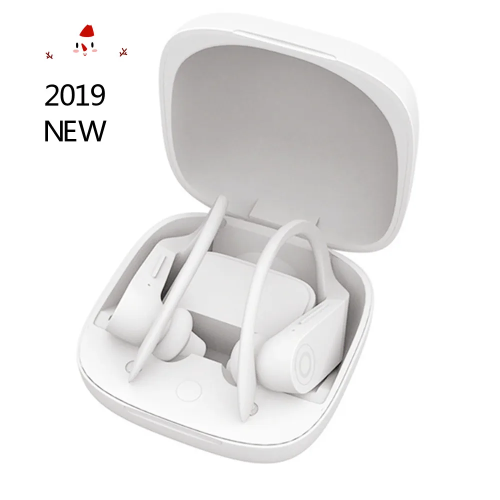 

B10 Bluetooth 5.0 Earphone Wireless Charging Headset Sports Ear Hook earbuds True Wireless Headphone For iOS Android 2019 newest