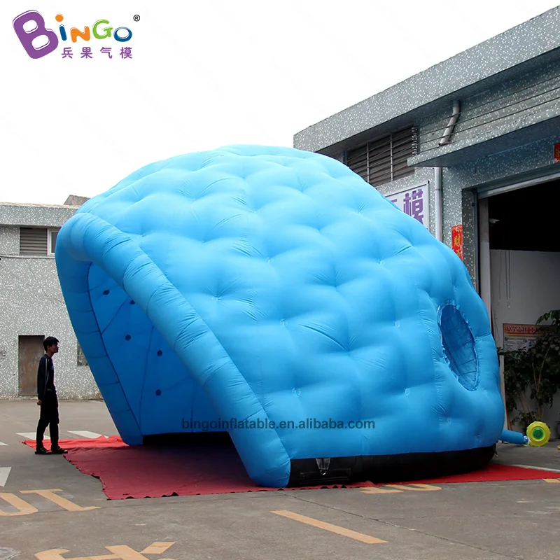 Изысканный 7x6x4,5 м синий надувной igloo палатка для украшения/26 футов igloo палатка/надувной igloo палатка для розничной продажи