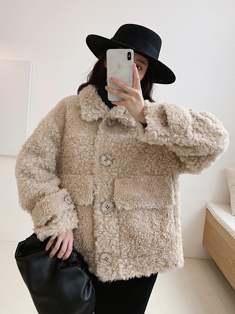 100% Schapen Shearling Echt Bont Jas Winter Wollen Jassen En Jassen Vrouwen Kleding 2020 Koreaanse Lange Jas W2135 100% Schapen Shearling Echt Bont Jas Winter Wollen Jassen En Jassen Vrouwen Kleding 2020 Koreaanse Lange Jas W2135