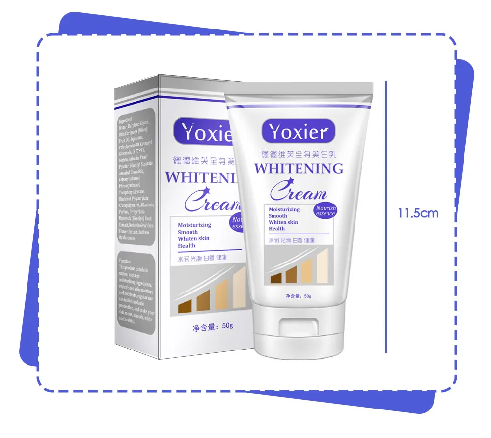 Yoxier Whitening Cream Moisturizing Nourish Repair Improve Arm Armpit Ankles Elbow Knee Body Dull Brighten Arbutin Skin Care 50g