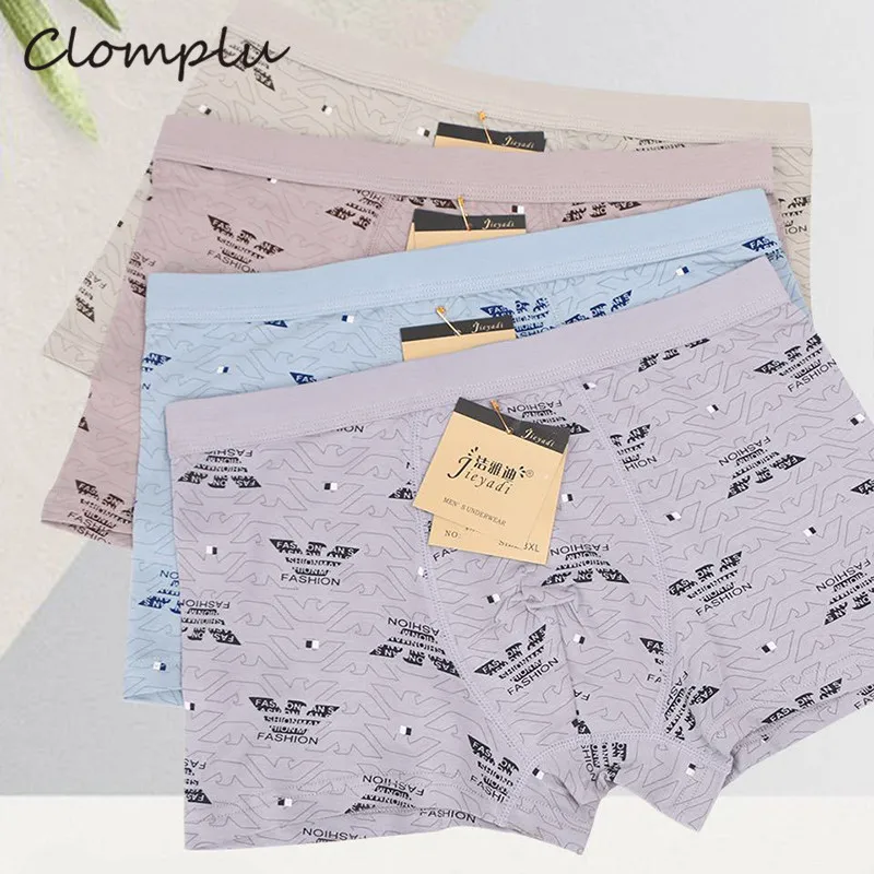 6995 Clomplu 4 шт. хлопковое нижнее белье мужские высококачественные мужские боксеры Мужские дышащие трусики мужские 2XL-5XL мужские прочны боксерские трусы - Цвет: 6995
