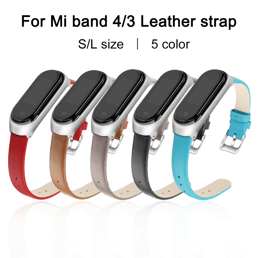 Кожаный ремешок для mi band 4 3 браслеты из нержавеющей стали металлический чехол для Xiaomi mi band 4 NFC Global браслет для женщин и мужчин ремни