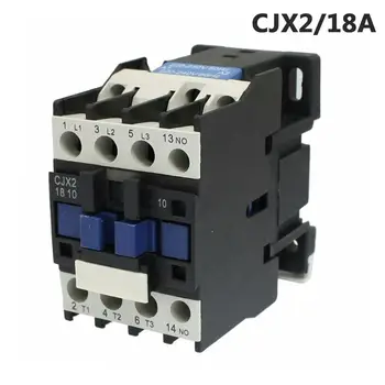 

50PCS Contactor CJX2-1210 AC Contactor 12A/18A Use With Float Switch Din Rail Mounted 3 Pole+1 NO