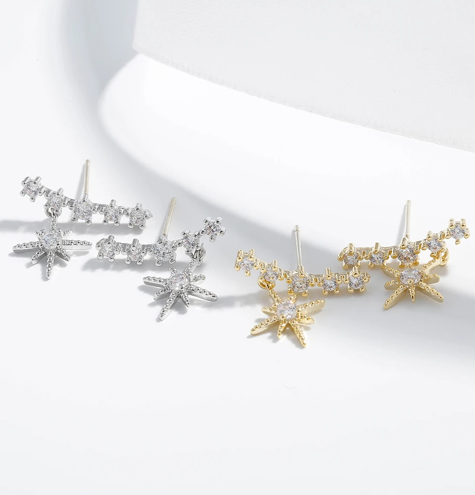 Женские серьги капельки YMYW модные роскошные из фианита и меди вечерние в