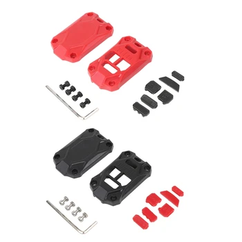 

2 Pcs Car Key Shell Cover Case Frame for Jeep Wrangler JK 2008-2017 Compass Patriot 2011-2016 Key Protective Case Car Interior A