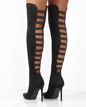 

EMMA KING Cut-out Women Boots Point Toe Summer Sandals Sexy Thin High Heels Ladies Shoes Hollow out Gladiator Boots Women 2020