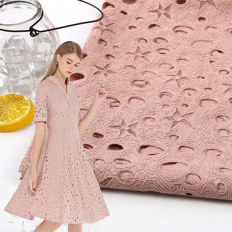 Пентаграмма петли выдалбливают coton кружевная ткань для платья Африканский tissu bazin riche getzner telas por metro tissus tela stoffen