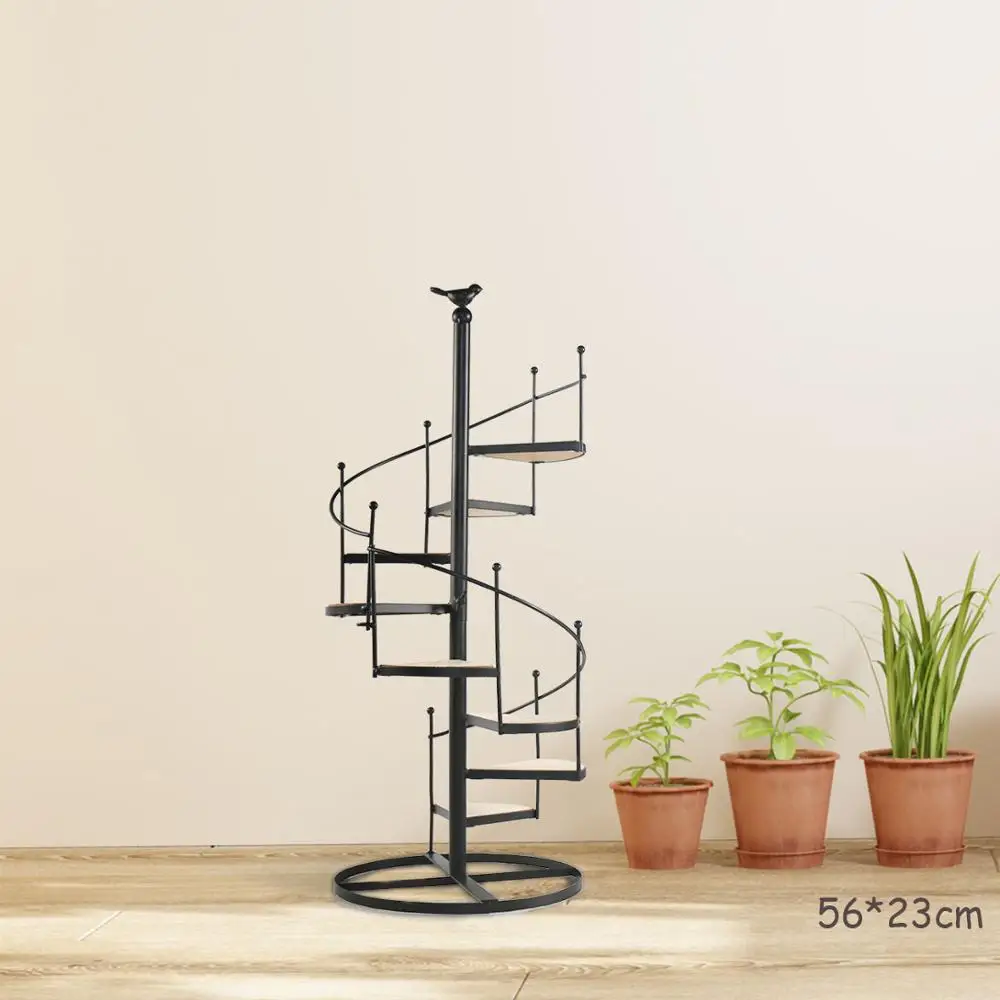 

8-Tier Spiral Staircase Stand Plant Stand Planter Shelves Flower Pot Organizer Storage Rack Indoor Outdoor Plant Display Shelf
