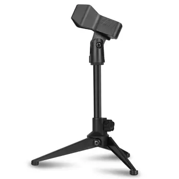 

Universal Desktop Microphone Stand Adjustable MIC Tabletop Stand with Spring-Loaded Microphone Clip Such as Sm57 Sm58 Sm86 Sm87
