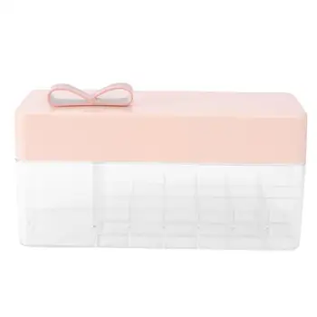 

Makeup Cosmetics Lipstick Storage Box Dust-proof Organizer Container with Lid