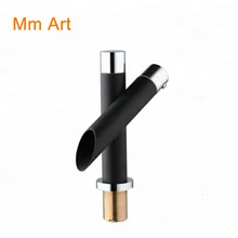  Creative Dual Handle Bathroom Basin Faucet Hot & Cold Black Paint Mixing Faucet XiRi-8776 