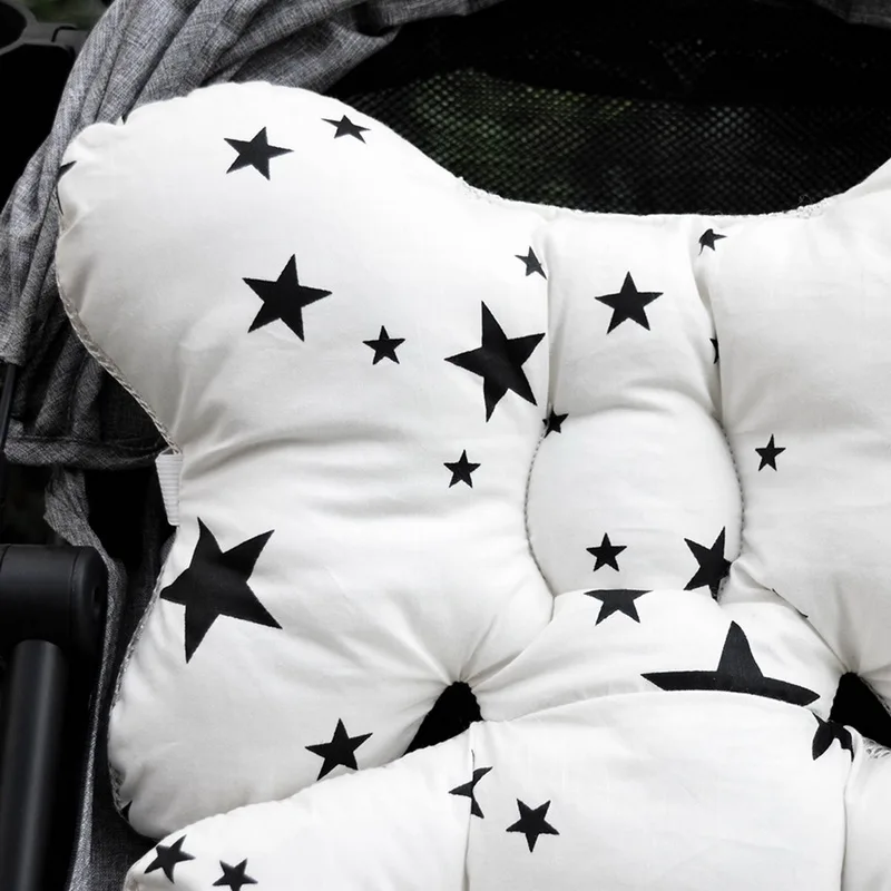 Baby Stroller Seat Breathable For Stroller Car 3D Air Mesh Cotton Soft Seat Pad Liner Grey/White Newborn Pushchairs Accessories