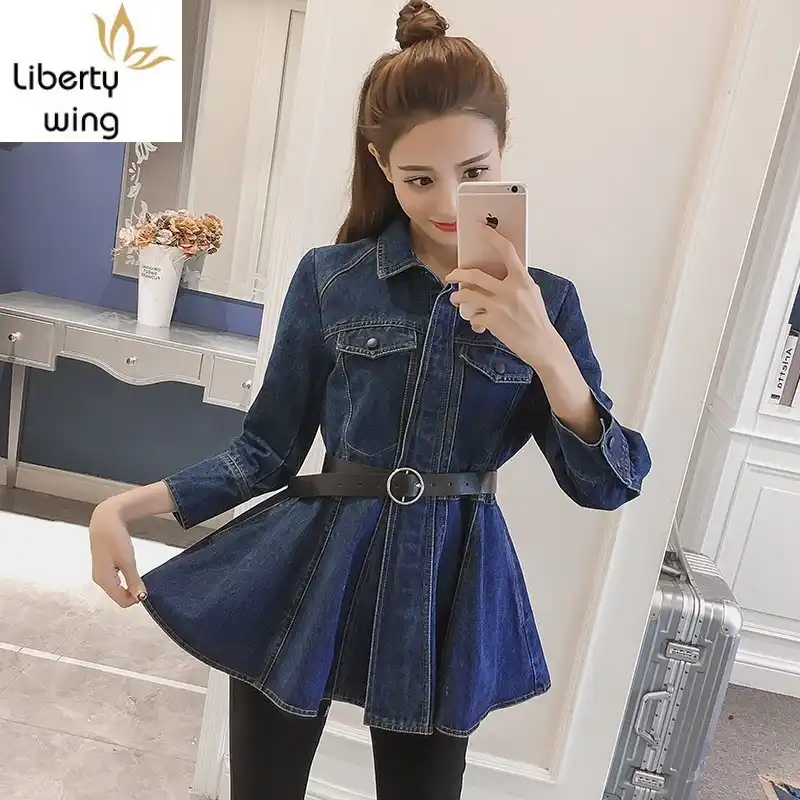 jeans short tops for ladies