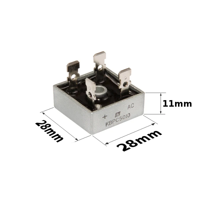 5 шт./лот KBPC5010 диодный мост с выпрямительным диодом 50A 1000 V KBPC 5010 силовой