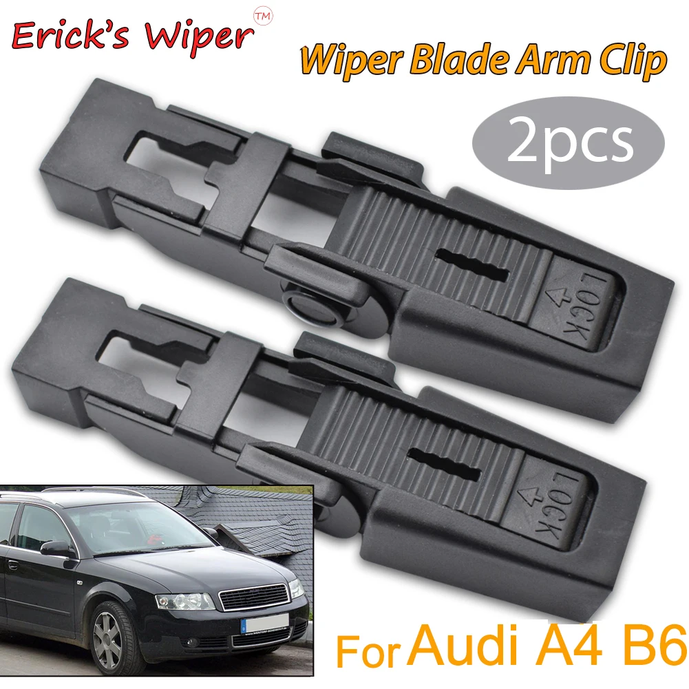 

Erick's Wiper 2Pcs/Set Front Windshield Wiper Arm Lock Clip Fixing Retaining Clips For Audi A4 B6 2001 - 2003 Windscreen Part