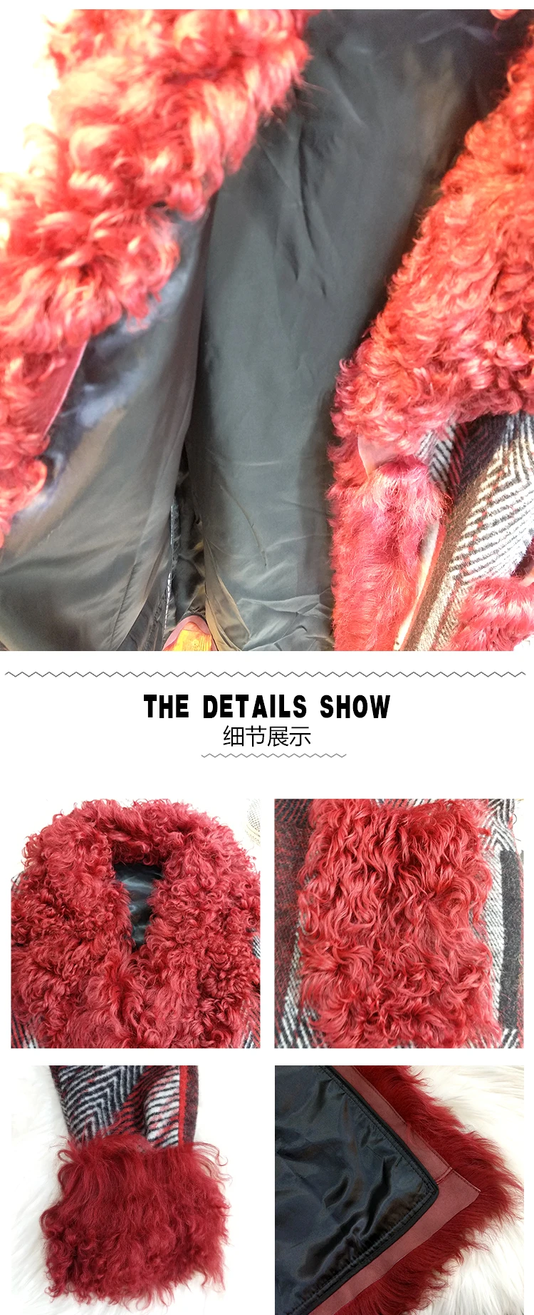 Женское пальто из натурального меха с роскошным меховым воротником, куртка для стрижки овец, женская зимняя одежда, Корейская винтажная шерстяная меховая верхняя одежда LW2153