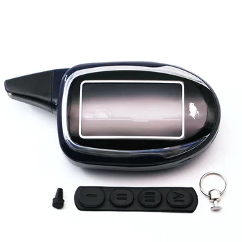 

Russia version EZ-Four case keychain for Jaguar EZ-Four lcd remote two way car alarm system Security Alert Anti-Theft Device