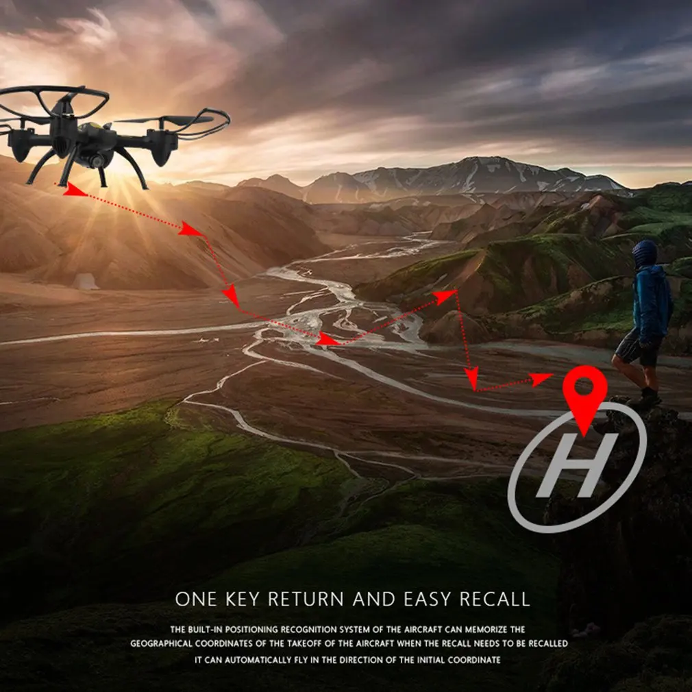 S19 WiFi FPV Mini RC Дрон с камерой удержание высоты 3D переворачивает Безголовый режим RC вертолет самолет