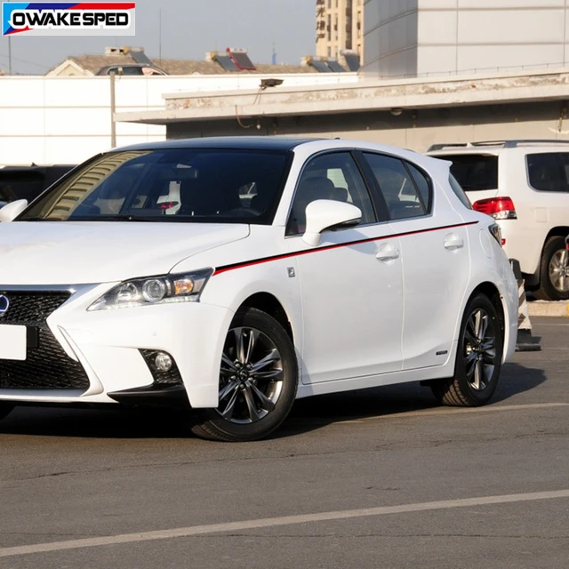 レーススポーツ色ストライプ車ウエストラインステッカー車体装飾ビニールデカールのためlexus Ct0h Fスポーツ Aliexpress