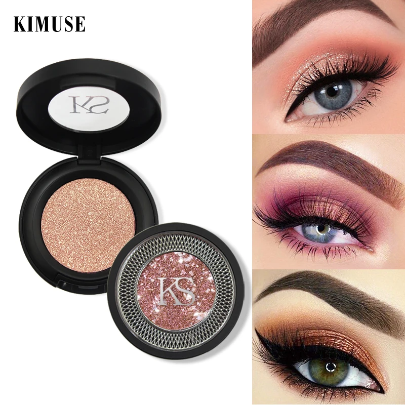 

KIMUSE 6 Colors Eyeshadow Diamond Glitter Shimmer Pigment Waterproof Shadow Palette Eye Shadow Powder Eyes Makeup Cosmetics