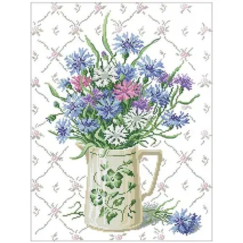 

Porcelain vase patterns Counted Cross Stitch 11CT 14CT 18CT DIYChinese Cross Stitch Kit Embroidery Needlework Sets