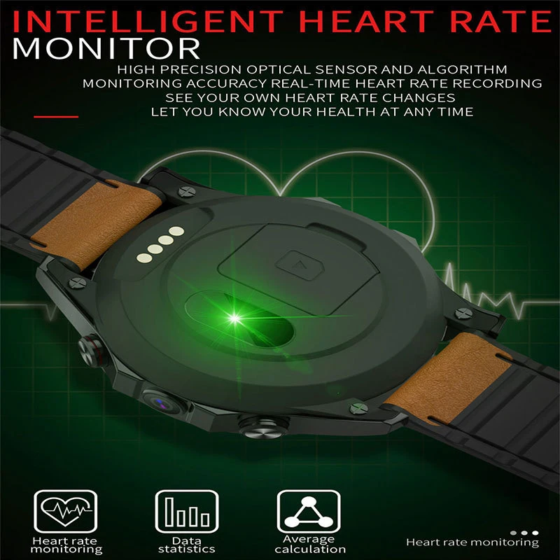 4G Internet access Smart Watch With video 3+32G GPS Heart rate Monitor ECG Blood Pressure IP68 Wrisatband SmartWatch