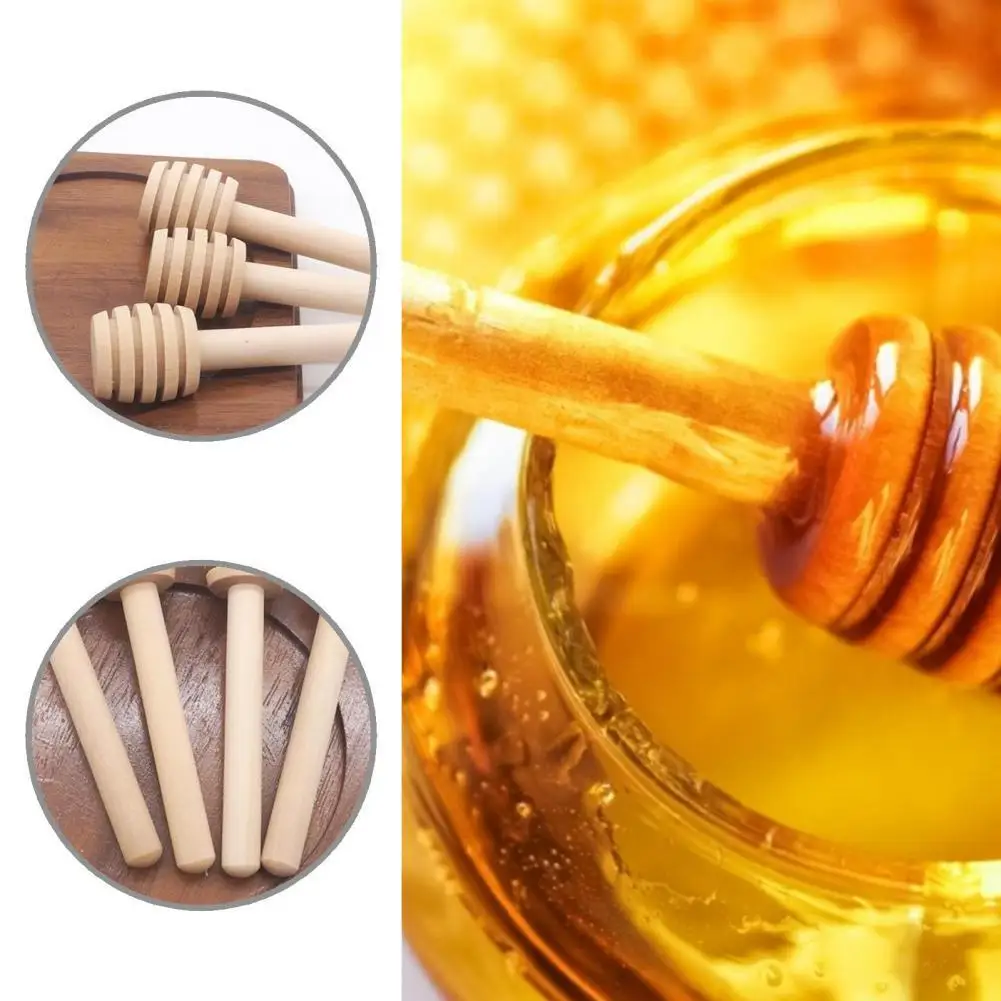 Long Lasting 24Pcs/Set Unique Grooves Design Labor saving Honey Dipper