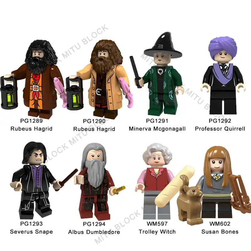 Для Harri Magic Series фигурка с фантастическими животными Rubeus Hagrid Minerva Mcgonagall проф Квиррелл Северус Снейп строительный блок