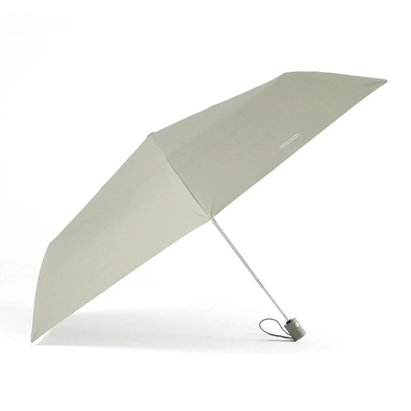 Анти УФ Автоматический ультралегкий зонтик солнцезащитный складной зонтик дождь женский ветрозащитный Портативный Зонтик для девочек прозрачный UPF50 - Цвет: khaki green