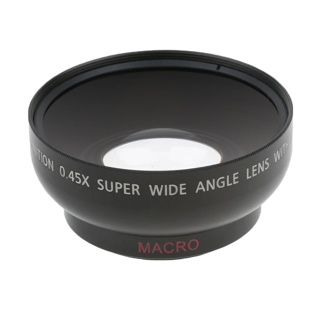 43 мм 0.45x Широкоугольный объектив с макро для цифровых камер Canon Nikon sony. Включает в себя 2 X бленды и защитную сумку