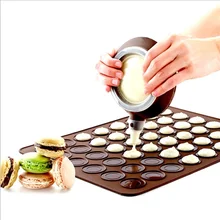 Коврик «сделай сам» Плесень противень Силиконовые чехлы в форме печенья на мгновенной проявки Macaroon Кондитерские печи 30-полость коврик полезные инструменты для выпечки