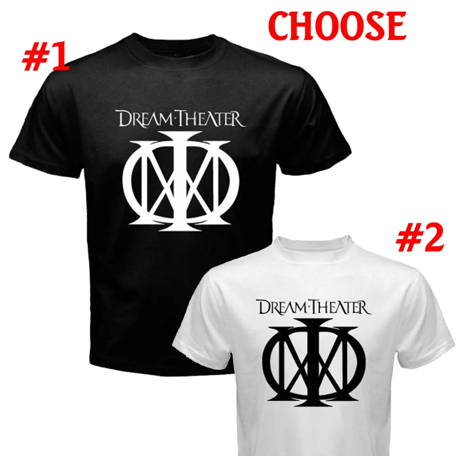 

2018 New Men'S DREAM THEATER Logo Rock Band Legend Men's Black Remington Logo Print T Shirt Men 100% Cotton T-shirt